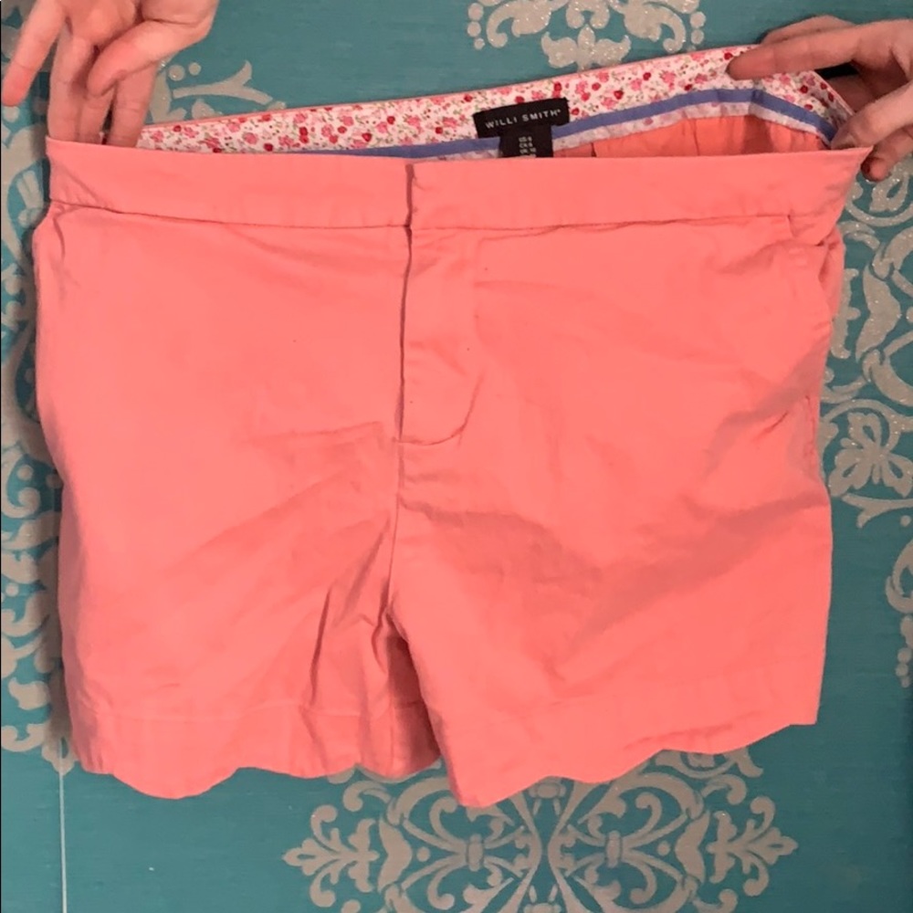 Pink khaki shorts